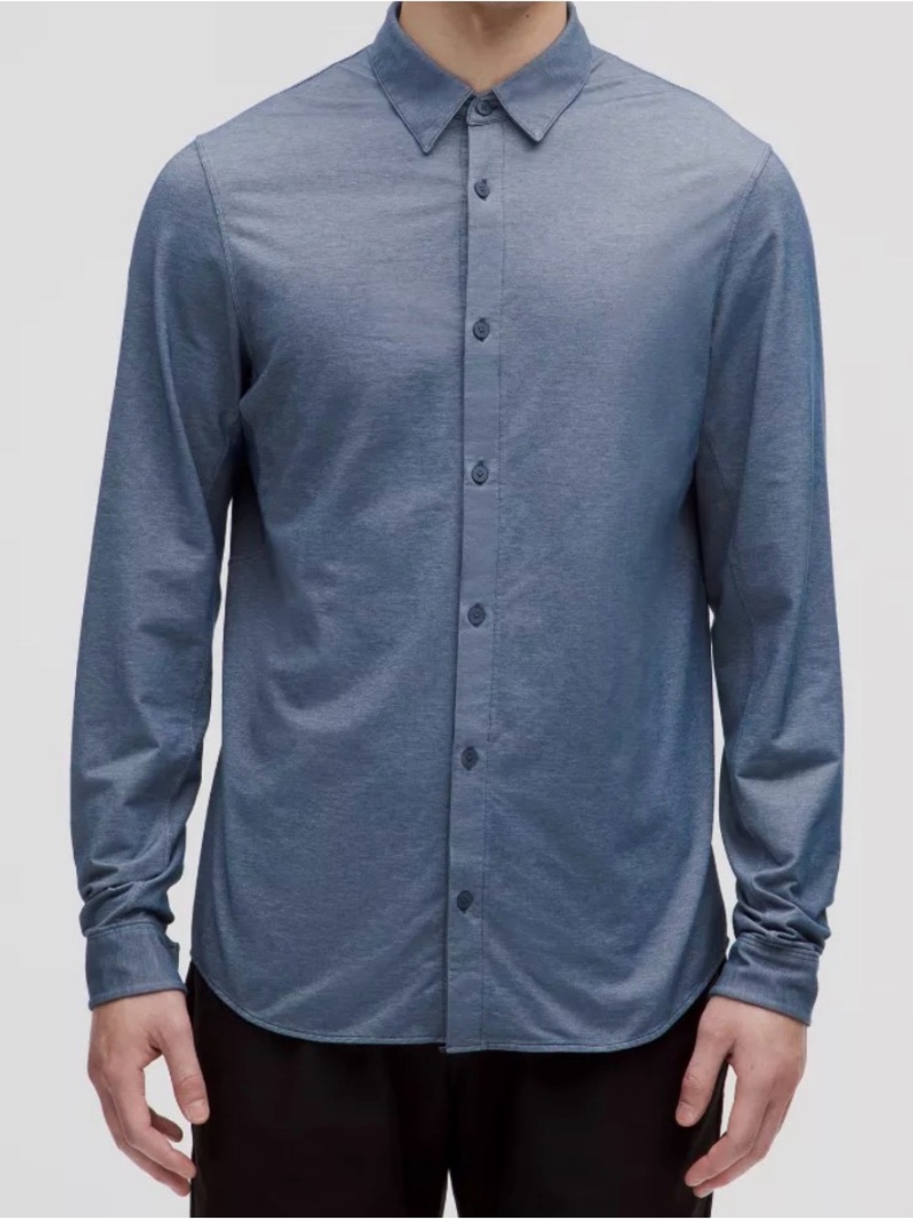 Lululemon men’s xl commission long sleeve shirt chambray button up